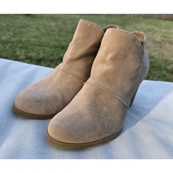 Koolaburra by Ugg Sofiya Suede Ankle Booties Boots Size 7 Amphora Brown 1096440 - Picture 1 of 11